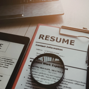 An in progress CV review service